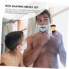 Baluue Beard Tool Brush for Men Foaming Shaving Brush Beard Cleaner for Sink Random Color view 2