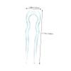 Gogogmee 3pcs Classic French Hair Forks Bun Hair Sticks Pins for Thick Decorative Clips Long Accessories view 2