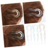 Gogogmee 3pcs Classic French Hair Forks Bun Hair Sticks Pins for Thick Decorative Clips Long Accessories view 3