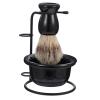 Baluue 1set Professional Beard Grooming Set Shaving Bowl Softening Brush and Metal Razor Stand for Convenient Household Use for Everyday Shaving Routine view 1