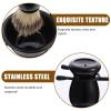 Baluue 1set Professional Beard Grooming Set Shaving Bowl Softening Brush and Metal Razor Stand for Convenient Household Use for Everyday Shaving Routine view 4