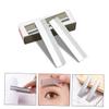 Baluue 100pcs Single Eyebrow Shaving Razor Eyebrow Grooming Kit for Women Facial Hair Remover Stainless Steel Colors view 2
