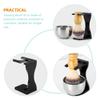 Baluue Men's Shaving Kit Acrylic Shaving Brush Stand Bowl Razor Holder Stainless Steel view 3