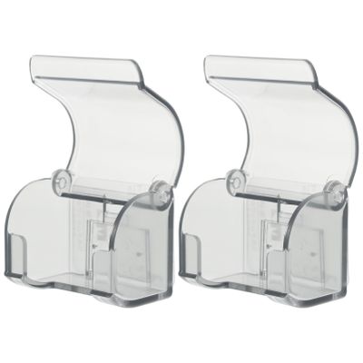 Baluue 2pcs Holder Organizer for Bathroom Nail Installation Multipurpose Shaver Rack for to Clean and Detachable Wall-mounted Design for Smooth
