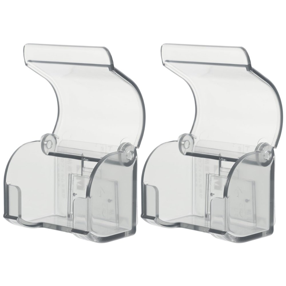 Baluue 2pcs Holder Organizer for Bathroom Nail Installation Multipurpose Shaver Rack for to Clean and Detachable Wall-mounted Design for Smooth