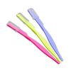 HONMEET 3pcs Stainless Steel Eyebrow Trimmer Portable Makeup Tool Kit for Women and Girls Lightweight Design for Easy Grooming and Travel view 1