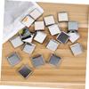 Outanaya 120pcs Empty Square Stainless Steel Pans Eyeshadow Blusher and Powder Makeup Tins for Cosmetics Storage and Craft Projects view 4