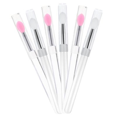 Baluue 6pcs Silicone Lip Brushes Covers Lipstick Applicators for Travel Daily Use Soft Tip for Smooth Application for Professional Home Makeup
