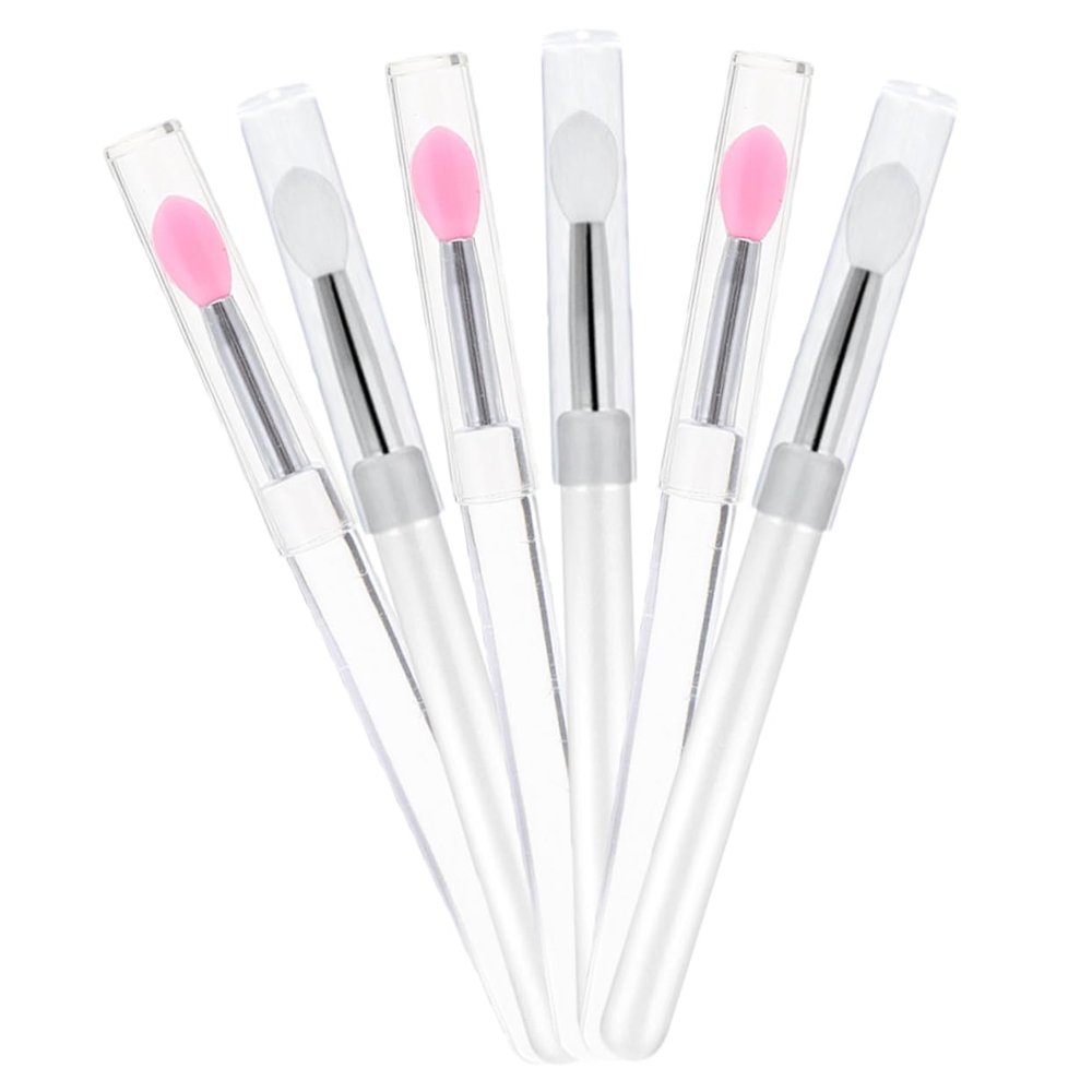 Baluue 6pcs Silicone Lip Brushes Covers Lipstick Applicators for Travel Daily Use Soft Tip for Smooth Application for Professional Home Makeup