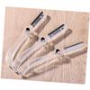 HONMEET 6pcs Folding Eyebrow Razor for Women Portable Facial Hair Remover Protective Cover Safe Trimmer for Travel and Makeup Random view 3