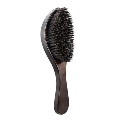 HONMEET 1pc Portable Beard Brush Wooden Handle Natural Bristle Grooming Tool for Men for Styling and Facial Hair Anytime Anywhere