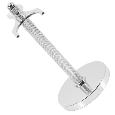 Baluue Razor Stand with Non-slip Base for Safety Razor and Shaving Brush Practical Bathroom Organizer for Men Silver Opening