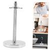 Baluue Razor Stand with Non-slip Base for Safety Razor and Shaving Brush Practical Bathroom Organizer for Men Silver Opening view 3