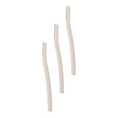 Baluue 3pcs Eyebrow Trimming Tool -Friendly Stainless Steel Hair Razor for Precision Grooming Lightweight and Portable Eyebrow Shaper for Women