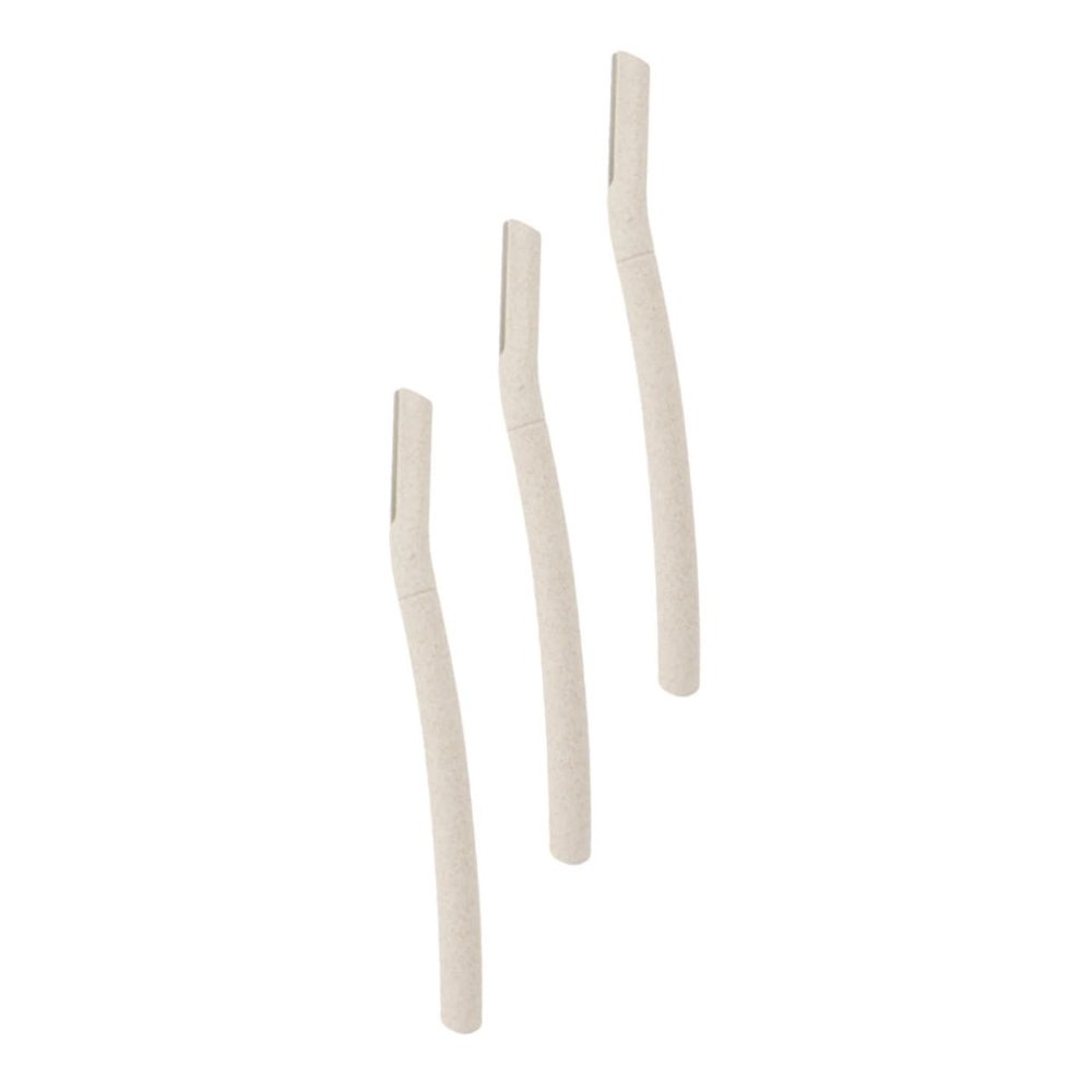 Baluue 3pcs Eyebrow Trimming Tool -Friendly Stainless Steel Hair Razor for Precision Grooming Lightweight and Portable Eyebrow Shaper for Women