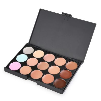 BIUDECO Concealer Makeup Brush Colors Palette Face Powder Travel-friendly Professional Home Use
