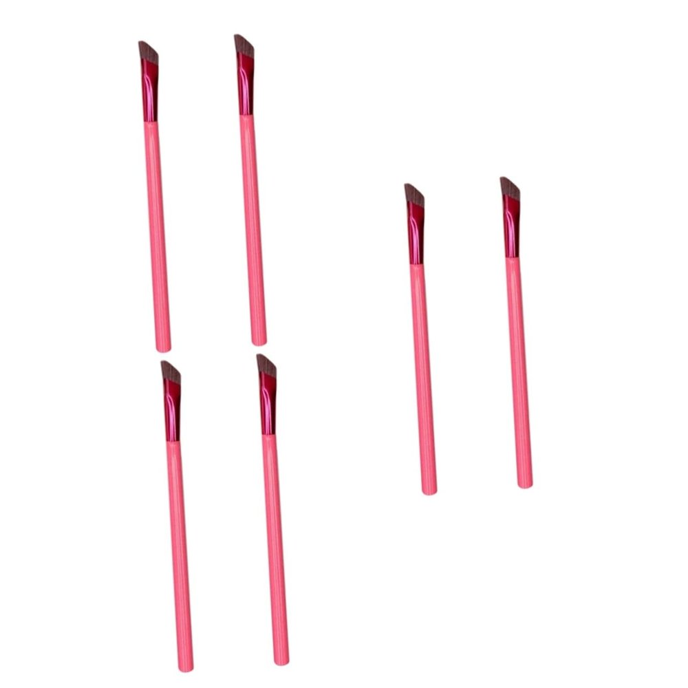 SOESFOUFU 6pcs Angled Brow Brush Women Makeup Tool for Shaping and Grooming Eyebrows for Everyday Use Portable and Lightweight Design