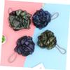 IWOWHERO 4pcs Bath Bomb Boys and Girls Shower Balls Brush Lace Home Bath Balls Pe Material Mesh Body Scrubber view 4