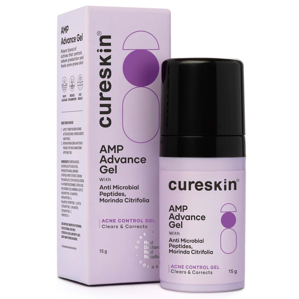 Cureskin AMP Advance Gel | Clarifying Gel for Face and Body | Smooths and Soothes Blemish-Prone Skin, 0.53 Ounce (Pack of 1)