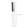 NOLITOY 20pcs Silver Lip Gloss Tubes Empty Lip Glaze Containers Circular Design for Travel for Cosmetic Use view 4