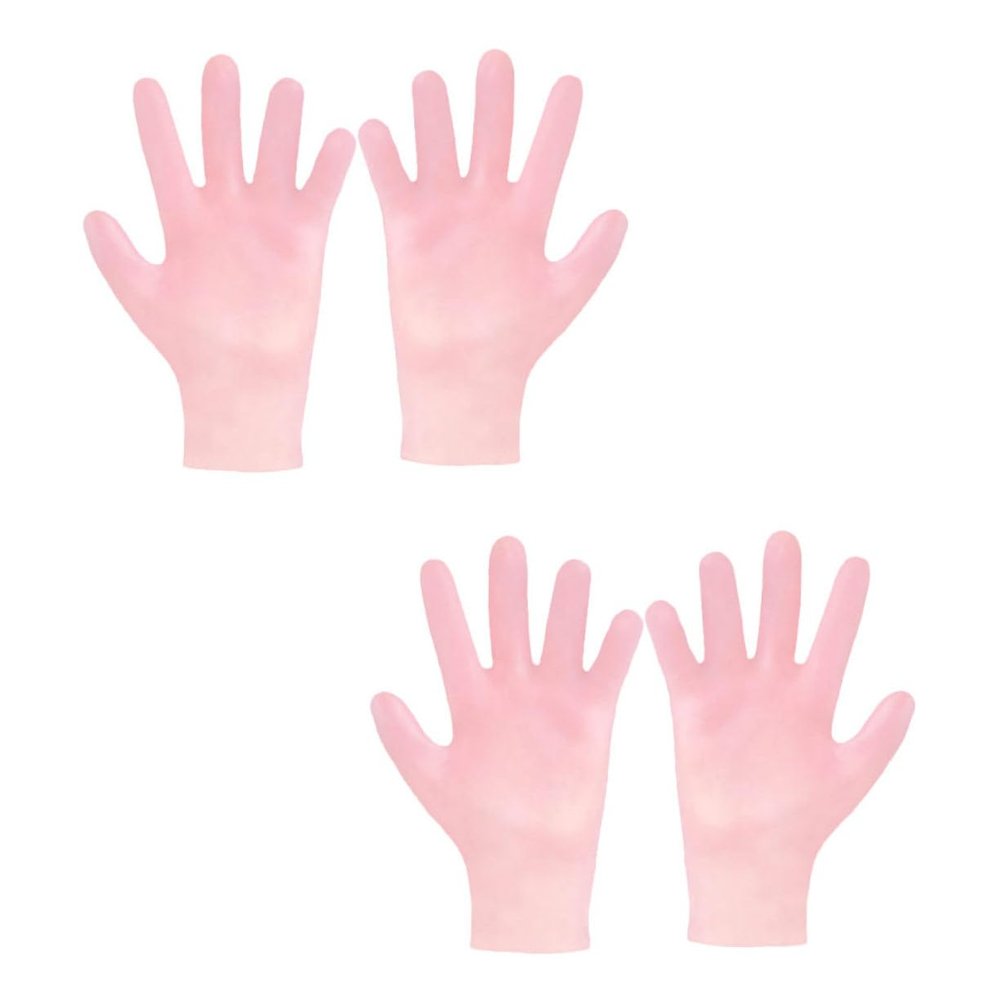 OHPHCALL Gloves Moisturizing Exfoliating Whitening Hand Care Treatment 2 Pairs Cotton Gloves