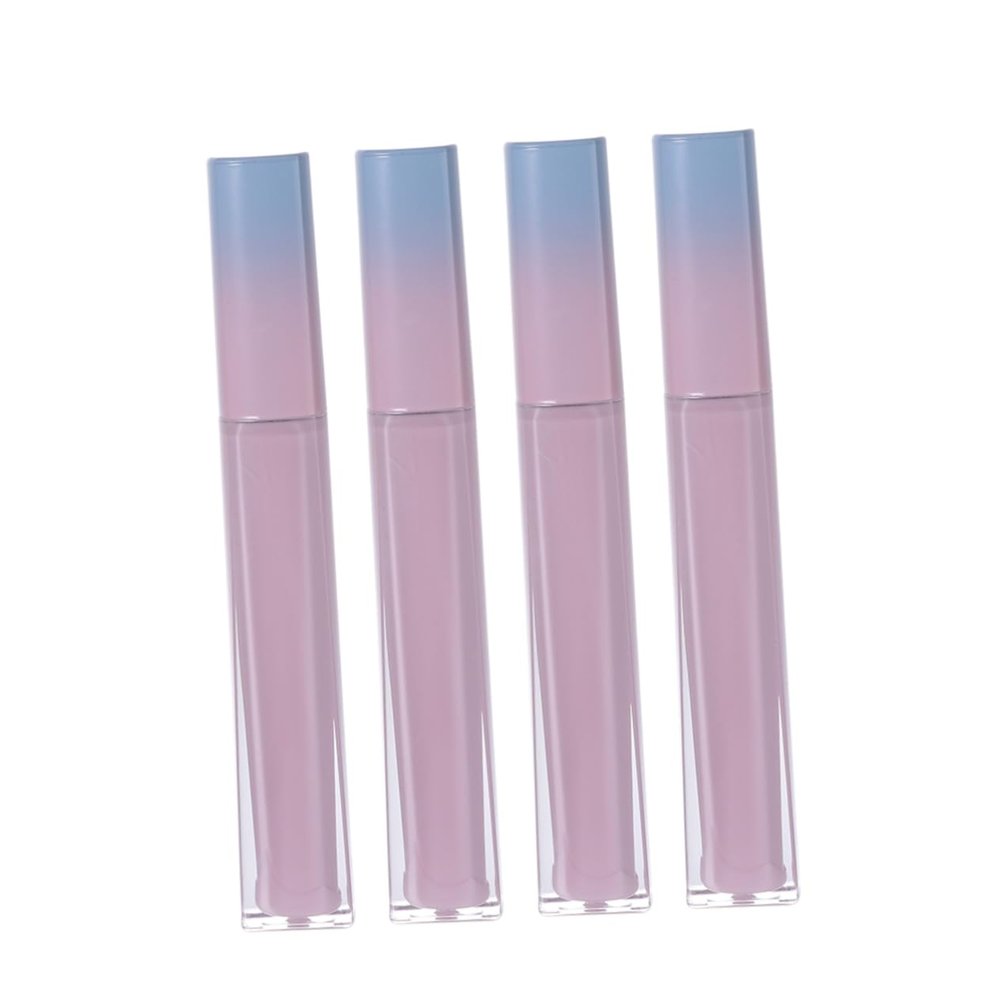 PLAFOPE Gradient Empty Mascara Tubes 4-Pack with Brushes Refillable Eyelash Container Bottles for Makeup Artists and DIY Beauty