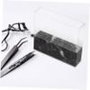 IWOWHERO Acrylic Eyebrow Tweezers Rack Lash Trays Makeup Organizer Beauty Storage Shelf view 4