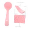 Outanaya 3pcs Silicone Face Scrubber Soft Cleansing Brush for Gentle Exfoliation and Deep Cleaning Handheld Facial Cleaning Tool Pink for Men and Women view 4