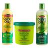 "ORS Olive Oil Professional Creme Relaxer - Normal Strength - Moisture Restore Creamy Aloe Shampoo - ORS Olive Oil Strengthen & Nourish Replenishing Conditioner - Bundle" view 1