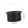 HONMEET 2pcs Aluminum Wax Melting Pot Non-stick Inner Pot for Hair Waxing and Melting Compact Wax Heater Accessory for Home and Salon Use Black view 4