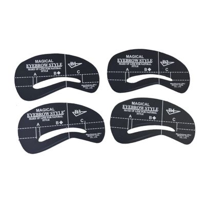BIUDECO 24pcs Eyebrow Stencils Unique Shaping Templates for Precise Diy Makeup Durable Reusable Eyebrow Grooming Tools for All Brow Shapes