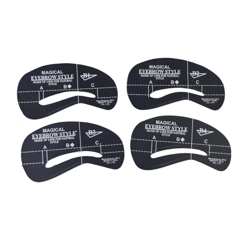 BIUDECO 24pcs Eyebrow Stencils Unique Shaping Templates for Precise Diy Makeup Durable Reusable Eyebrow Grooming Tools for All Brow Shapes