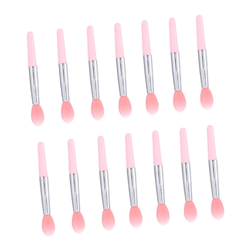 Mikinona Creative Silicone Lipstick Brush Mini Applicator for Women Travel-friendly Easy Precision Makeup Tool for Lips and Eyeshadow Red Pink Handles