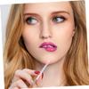 Mikinona Creative Silicone Lipstick Brush Mini Applicator for Women Travel-friendly Easy Precision Makeup Tool for Lips and Eyeshadow Red Pink Handles view 3