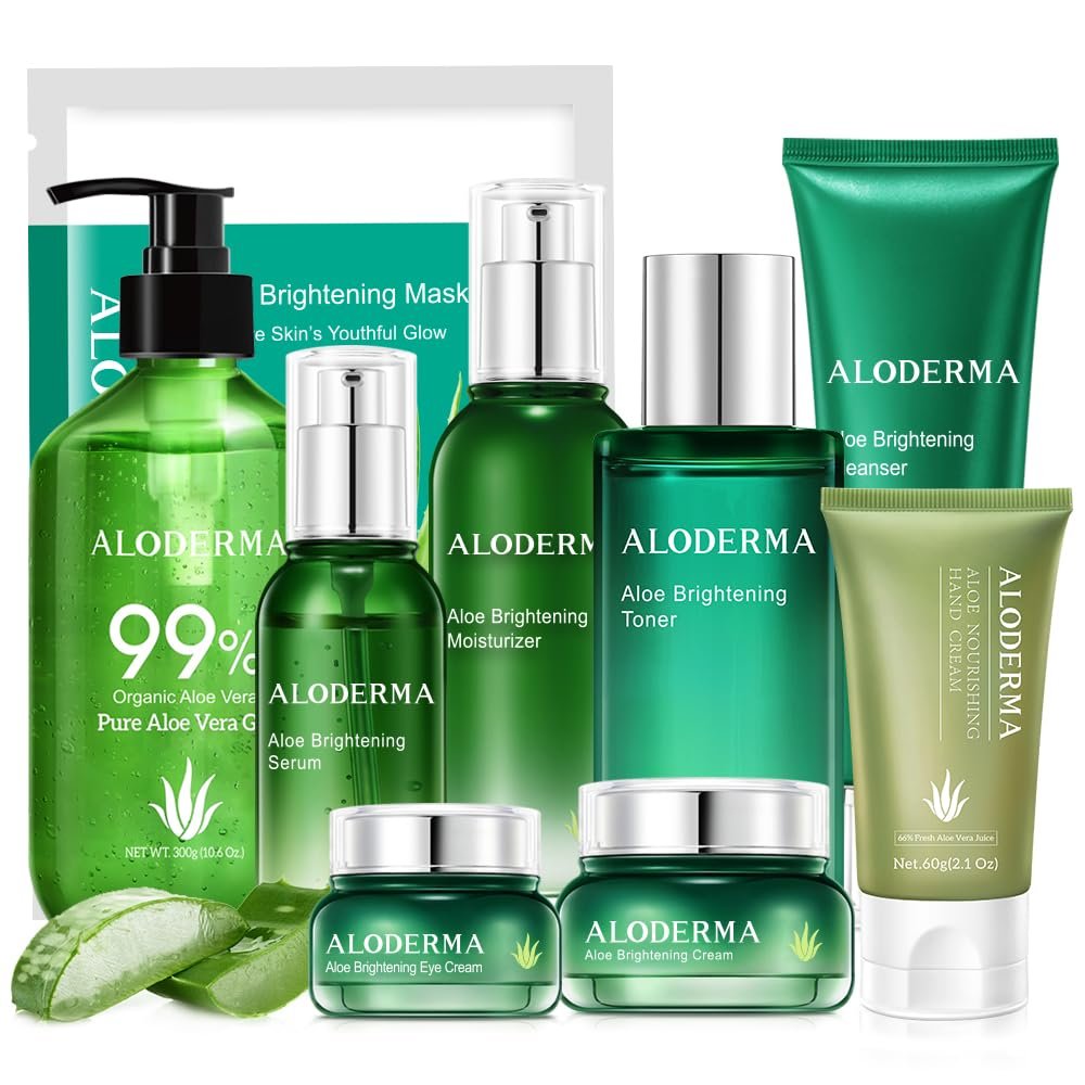 Aloderma Ultimate Aloe Brightening Set 9-Piece Set