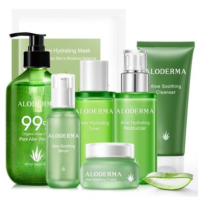 Aloderma Luxury Aloe Soothing Set 7-Piece Set