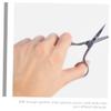 BIUDECO 6pc Stainless Steel Eyebrow Trimmer Scissor Set for Facial Hair Mini Scissors for Home Travel view 2