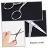 BIUDECO 6pc Stainless Steel Eyebrow Trimmer Scissor Set for Facial Hair Mini Scissors for Home Travel view 3