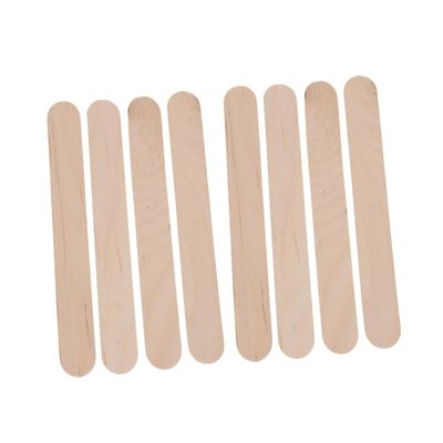 BIUDECO 50pcs Hair Removal Wooden Wax Applicator Sticks for Brow Waxing Safe Material for Salon Home Use