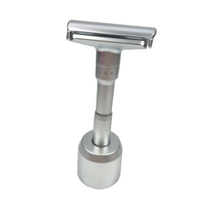 BIUDECO Zinc Alloy Shaving Razor Stand for Men Travel Razor Holder Stand Base Mini Silver