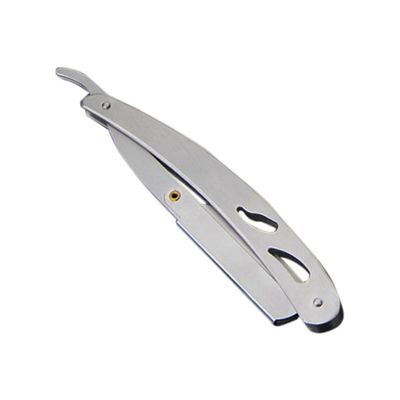 BIUDECO 1 Pc Mini Size Stainless Steel Vintage Razor Holder Straight Safety Razor Holder for Men Classic Design