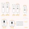 13 Pack Travel Size Containers, 1.7/1/0.5oz Clear Airless Pump Bottles, Makeup Containers, TSA Approved Skincare Empty Travel Bottles Leak Proof Refillable Jars for Toiletries, Lotion, Liquid, Cream view 2