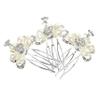 Mikinona 3pcs Rhinestone Hair Combs for Weddings Elegant Bridal Hair Accessories Decorative Headpieces for Bridesmaids Suitable for Engagements and Parties view 1