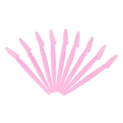 BIUDECO 30pcs Eyebrow Razors Portable Makeup Tool Stainless Steel Facial Trimmers for Travel