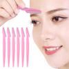 BIUDECO 30pcs Eyebrow Razors Portable Makeup Tool Stainless Steel Facial Trimmers for Travel view 4