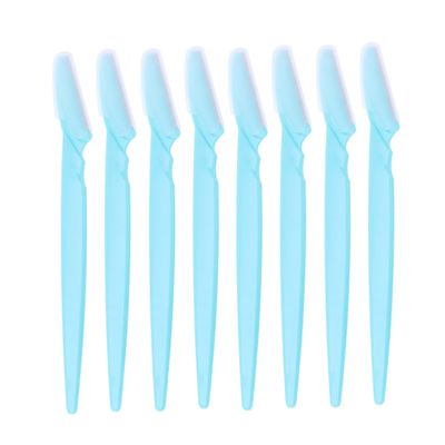 BIUDECO 30pcs Facial Razors Eyebrow Trimmers Portable Stainless Steel Makeup Tool Easy to Clean Non-slip Grip for Women Girls Ladies