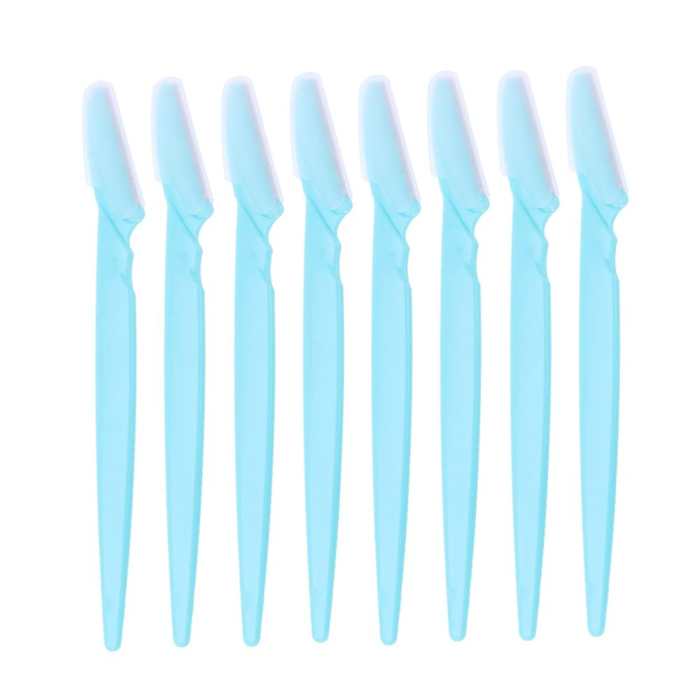 BIUDECO 30pcs Facial Razors Eyebrow Trimmers Portable Stainless Steel Makeup Tool Easy to Clean Non-slip Grip for Women Girls Ladies