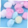 HONMEET 1bag Face Wash Cotton Balls Reusable Jumbo Pure Cotton Rounds for Beauty view 2