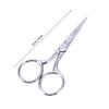 BIUDECO 2pcs Professional Eyebrow Scissors Stainless Steel for Barbering Nose Facial Hair Removal view 2