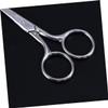 BIUDECO 2pcs Professional Eyebrow Scissors Stainless Steel for Barbering Nose Facial Hair Removal view 3